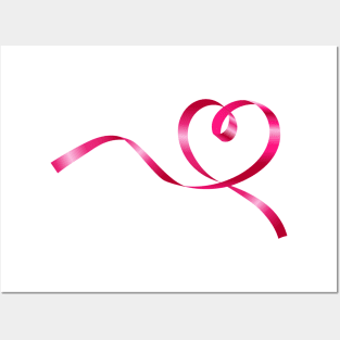 Breast Cancer Ribbon Posters and Art